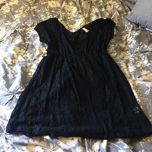Free People Black Lace Dress